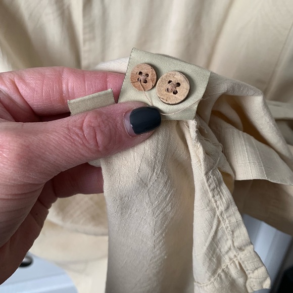 Jamaica Jaxx Mens Silk Button Down Shirt, Palm Print, Large, Good Condition - Picture 16 of 16